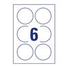 Etikett AVERY L6229-10 80 mm univerzális kör 10 ív/csomag