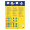 Etikett AVERY 3456 105x148mm univerzális piros 400 címke/doboz 100 ív/doboz