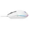 Egér vezetékes LOGITECH G203 Lightsync USB 6 gombos 8000 DPI fehér