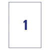 Etikett AVERY L8001-10 210x297mm antimikrobiális fehér 10 címke/doboz 10 ív/doboz