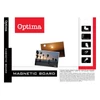 Fehértábla mágneses OPTIMA aluminium kerettel 45x60 cm
