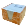 Kockatömb fehér FORTUNA 9x9x6 cm mintás tartóban