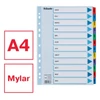 Regiszter ESSELTE Mylar A/4 laminált karton Jan-Dec