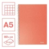 Spirálfüzet kockás ESSELTE A/5 80 lapos Colour Breeze korall