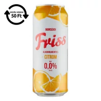 Alkoholmentes sör BORSODI Friss citrom 0,0% 500 ml DRS Alkoholmentes sör BORSODI Friss citrom 0,0% 500 ml DRS