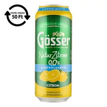 Alkoholmentes sör GÖSSER Natur-Zitrone citrom 0% 500 ml DRS Alkoholmentes sör GÖSSER Natur-Zitrone citrom 0% 500 ml DRS
