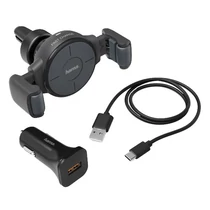 Autós telefontartó és töltő HAMA FC-10 Flex univerzális vezeték nélküli töltéssel Autós telefontartó és töltő HAMA FC-10 Flex univerzális vezeték nélküli töltéssel