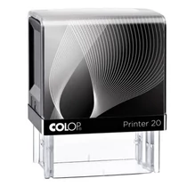 Bélyegző COLOP Printer IQ20 fekete ház kék párnával Bélyegző COLOP Printer IQ20 fekete ház kék párnával