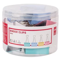 Binder csipesz DELI 51 mm színes 12 darabos Binder csipesz DELI 51 mm színes 12 darabos