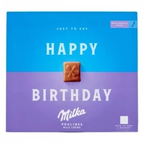 Csokoládé MILKA Happy Birthday alpesi tejkrémes 110 g Csokoládé MILKA Happy Birthday alpesi tejkrémes 110 g