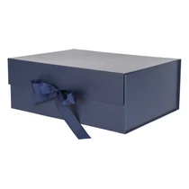 Díszdoboz PROMO összehajtható 29x22x10,5 cm sötétkék Díszdoboz PROMO összehajtható 29x22x10,5 cm sötétkék