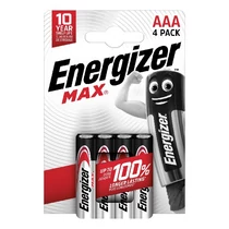Elem mikro ENERGIZER "Max" AAA 4 darabos Elem mikro ENERGIZER "Max" AAA 4 darabos