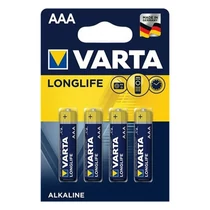 Elem mikro VARTA Longlife AAA 4-es Elem mikro VARTA Longlife AAA 4-es