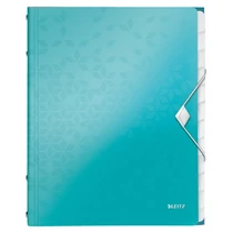 Előrendező LEITZ Wow A/4 PP 12 részes jégkék Előrendező LEITZ Wow A/4 PP 12 részes jégkék