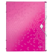 Előrendező LEITZ Wow A/4 PP 12 részes rózsaszín Előrendező LEITZ Wow A/4 PP 12 részes rózsaszín