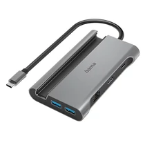 Elosztó HUB HAMA USB 3.2 + 3xUSB 3.1/2xUSB-C/HDMI/LAN + tápegység Elosztó HUB HAMA USB 3.2 + 3xUSB 3.1/2xUSB-C/HDMI/LAN + tápegység