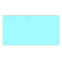 Elválasztócsík DONAU 105x235 mm karton kék 100 darabos Elválasztócsík DONAU 105x235 mm karton kék 100 darabos