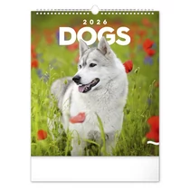 Falinaptár REALSYSTEM 300x340mm álló Dogs 2026. Falinaptár REALSYSTEM 300x340mm álló Dogs 2026.