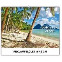 Falinaptár REALSYSTEM 460x320mm fekvő Szigetek 2026.