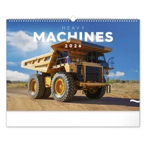 Falinaptár REALSYSTEM 480x330mm fekvő Heavy machines 2026. Falinaptár REALSYSTEM 480x330mm fekvő Heavy machines 2026.