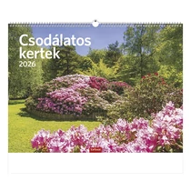 Falinaptár TOPTIMER T093 420x310mm fekvő Csodálatos kertek 2026. Falinaptár TOPTIMER T093 420x310mm fekvő Csodálatos kertek 2026.