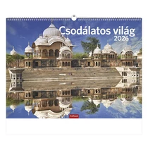 Falinaptár TOPTIMER T093 420x310mm fekvő Csodálatos világ 2026. Falinaptár TOPTIMER T093 420x310mm fekvő Csodálatos világ 2026.