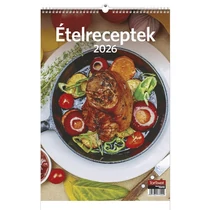 Falinaptár TOPTIMER T094 220x330mm álló Ételreceptek 2026. Falinaptár TOPTIMER T094 220x330mm álló Ételreceptek 2026.