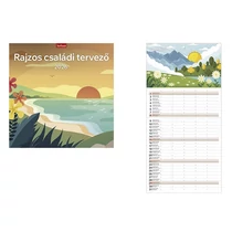Falinaptár TOPTIMER T098 290x580mm álló Rajzos családi tervező 2026. Falinaptár TOPTIMER T098 290x580mm álló Rajzos családi tervező 2026.