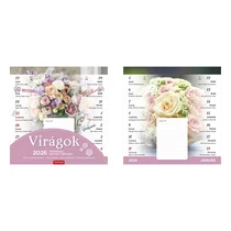Falinaptár mágneses TOPTIMER T090 220x220mm Virágok 2026. Falinaptár mágneses TOPTIMER T090 220x220mm Virágok 2026.