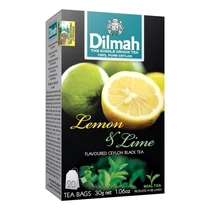 Fekete tea DILMAH Lemon & Lime 20 filter/doboz Fekete tea DILMAH Lemon & Lime 20 filter/doboz
