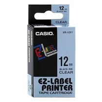 Feliratozó szalag CASIO XR-12YW1 12mmx8m sárga alapon fekete írásszín Feliratozó szalag CASIO XR-12YW1 12mmx8m sárga alapon fekete írásszín