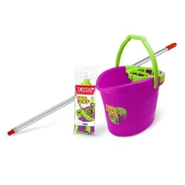 Felmosó szett BONUS lila-zöld vödör 18L+130cm alukróm nyél + micromop pótfej Felmosó szett BONUS lila-zöld vödör 18L+130cm alukróm nyél + micromop pótfej