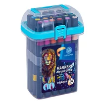 Filctoll ASTRA PEN háromszögletű kétvégű 24 darabos készlet