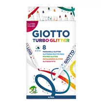 Filctoll GIOTTO Turbo Glitter csillámos  8 darabos Filctoll GIOTTO Turbo Glitter csillámos  8 darabos
