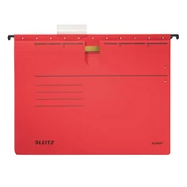 Függőmappa gyorsfűző szerkezettel LEITZ Alpha A/4 karton piros 25 darabos Függőmappa gyorsfűző szerkezettel LEITZ Alpha A/4 karton piros 25 darabos