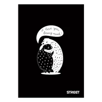 Füzet sima STREET A/4 54 lapos Black&White Füzet sima STREET A/4 54 lapos Black&White