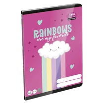Füzet kockás LIZZYSULI A/5 32 lapos 27-32 Lollipop Rainbow