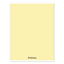 Füzet vonalas FORTUNA Monocolor A/4 32 lapos 81-32 pasztell sárga