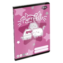 Füzet vonalas LIZZYSULI A/5 32 lapos 12-32 3.osztályos Kittok Stars Purrfect