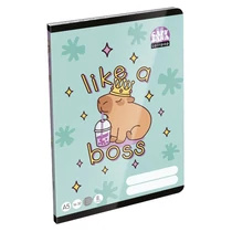 Füzet vonalas LIZZYSULI A/5 32 lapos 16-32 2.osztályos Lollipop Capybara