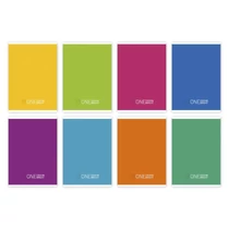Füzet vonalas One Colour Bright A/5 21-32 4-8.osztályos vegyes színek