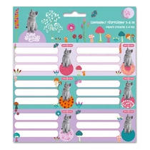 Füzetcímke ARS UNA 18 darabos Cute Animals-Kitten