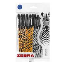 Golyóstoll ZEBRA Doodlerz állatmintás 1,0 mm kék 10 darabos Golyóstoll ZEBRA Doodlerz állatmintás 1,0 mm kék 10 darabos