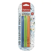 Grafitceruza OPTIMA HB háromszögletű 6 darabos