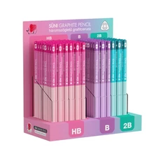 Grafitceruza display ICO Süni háromszög HB,B,2B light pasztell 184 darabos Grafitceruza display ICO Süni háromszög HB,B,2B light pasztell 184 darabos
