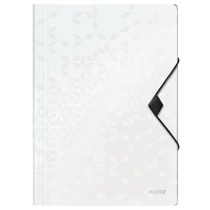 Gumis mappa LEITZ Wow A/4 műanyag fehér Gumis mappa LEITZ Wow A/4 műanyag fehér