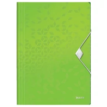 Gumis mappa LEITZ Wow A/4 műanyag zöld Gumis mappa LEITZ Wow A/4 műanyag zöld