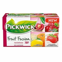 Gyümölcstea PICKWICK Fruit Fusion piros variációk cseresznye-áfonya-eper-citrus-bodza-krémes eper 20 filter/doboz Gyümölcstea PICKWICK Fruit Fusion piros variációk cseresznye-áfonya-eper-citrus-bodza-krémes eper 20 filter/doboz