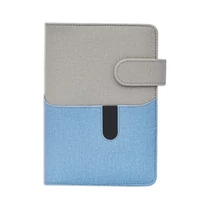 Gyűrűs kalendárium SATURNUS L229 sárga lapos szürke-kék műbőr 2026.