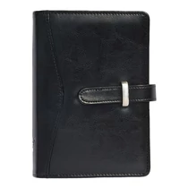 Gyűrűs kalendárium SATURNUS L437 fehér lapos fekete műbőr 2026.